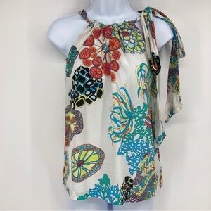 TRINA TURK X BANANA REPUBLIC - 8 - 2012 Silk Self Tie Halter Top
